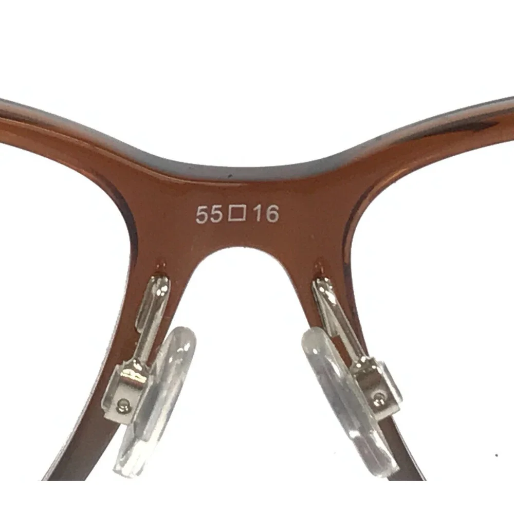 IZOD Eyeglasses Frames IZ2120 BROWN FADE Gray Rectangle Full Rim 55-16-145